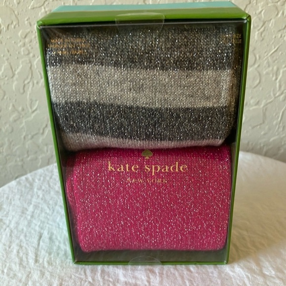Kate Spade:  Gray & Pink Socks Set - Picture 1 of 16
